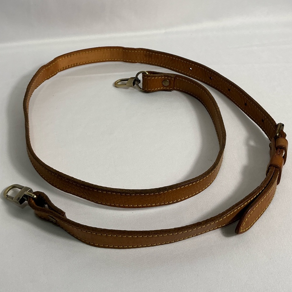 Louis Vuitton Leather Adjustable Strap Bag Purse